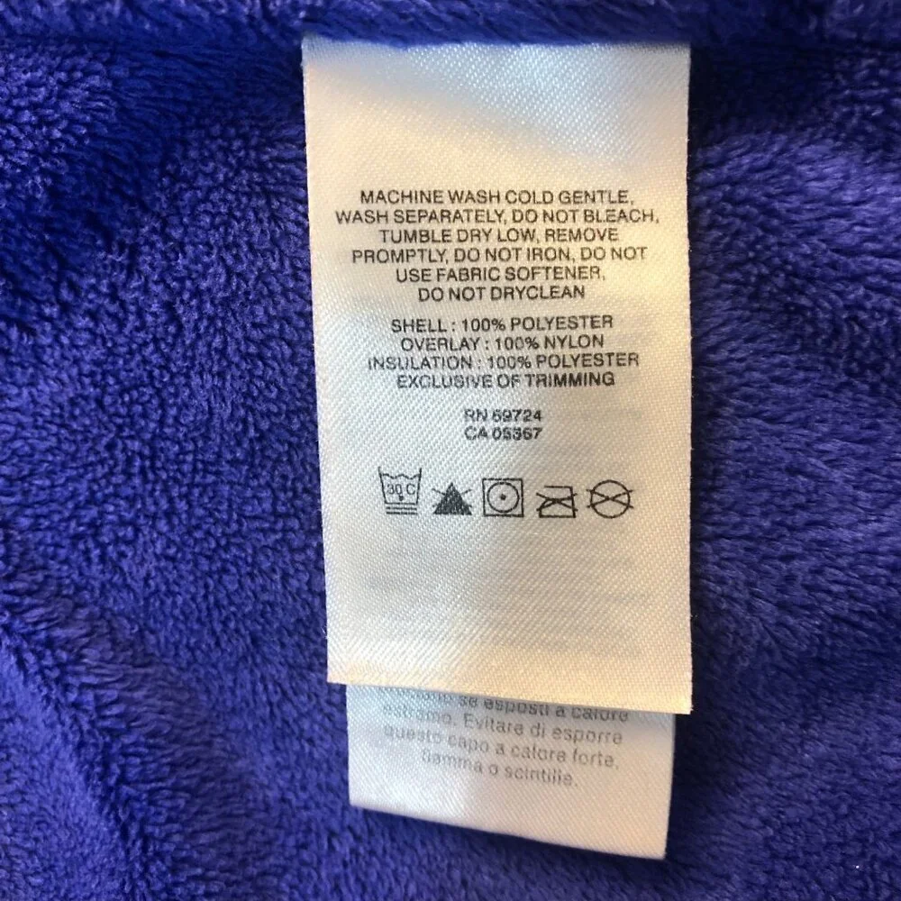 Columbia Sportswear Full Zip Blue Fleece Hooded Jacket Size Junior L (14-16)
